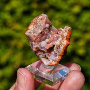 chalcedoon hematiet geode