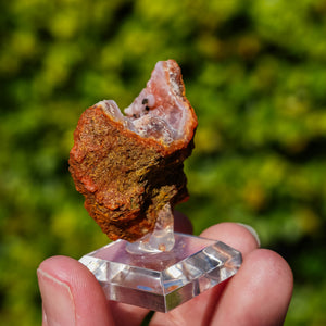 chalcedoon hematiet geode