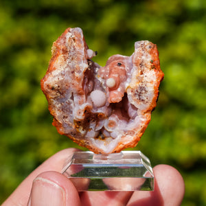 chalcedoon hematiet geode