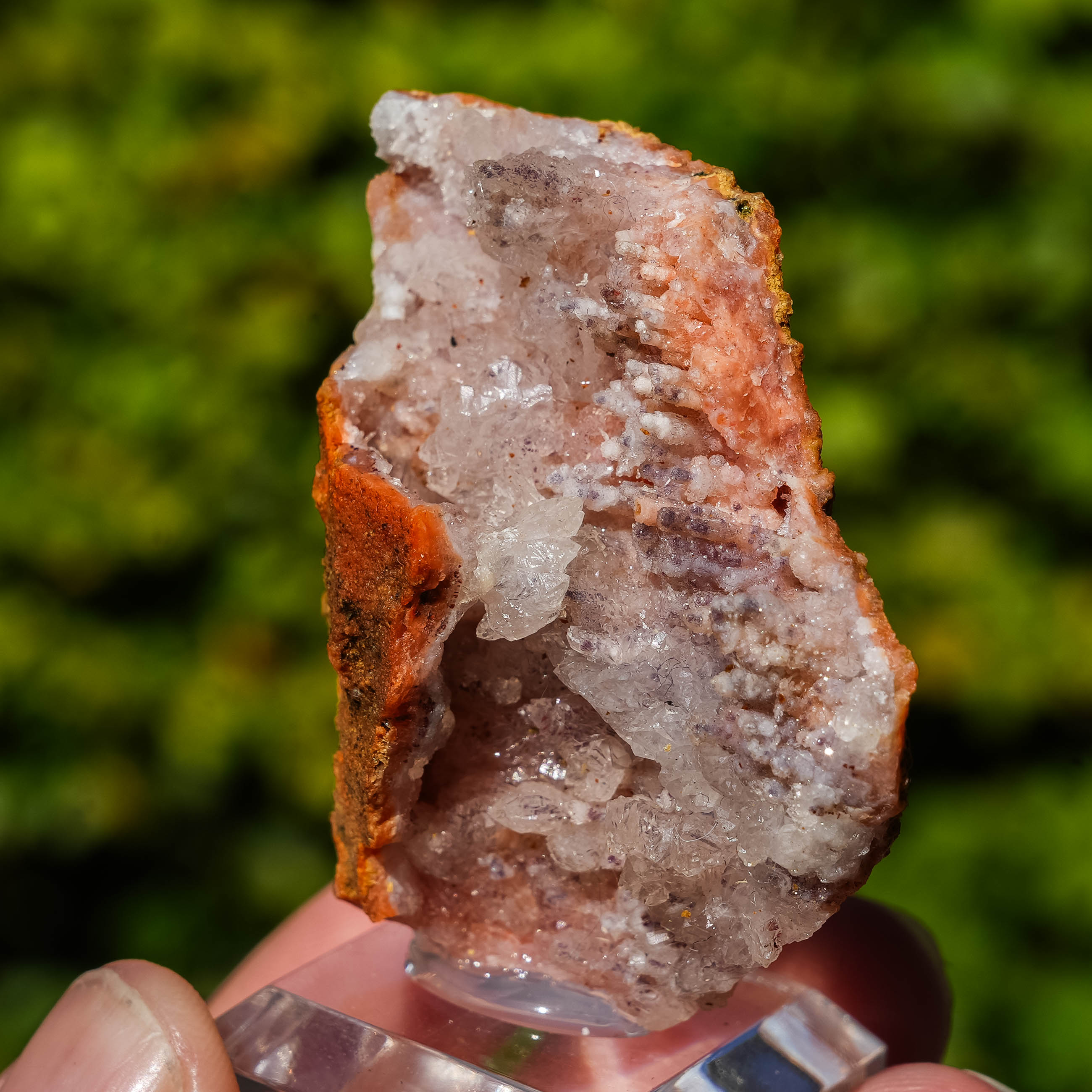 chalcedoon hematiet geode