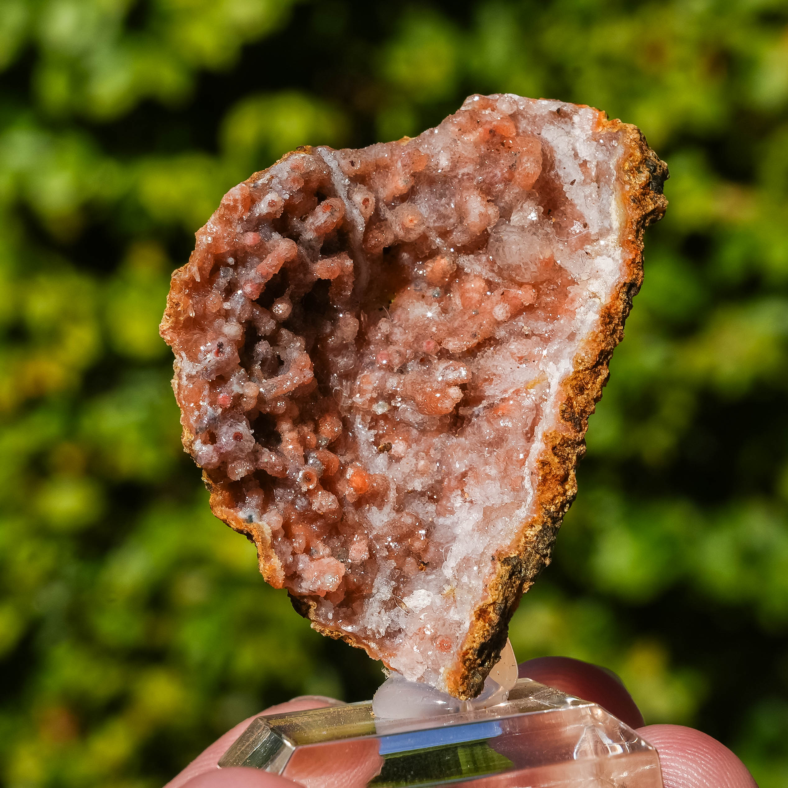chalcedoon hematiet geode