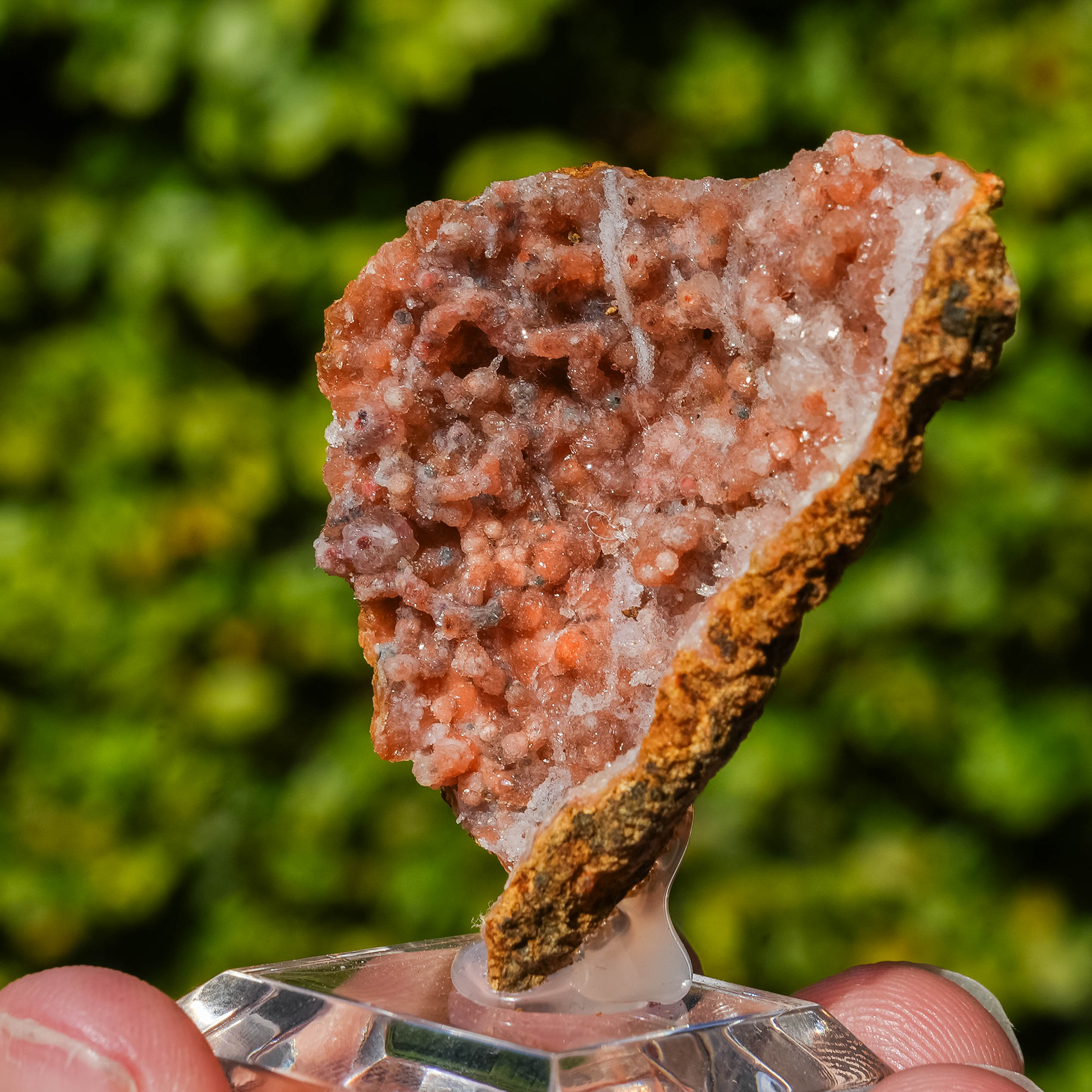 chalcedoon hematiet geode