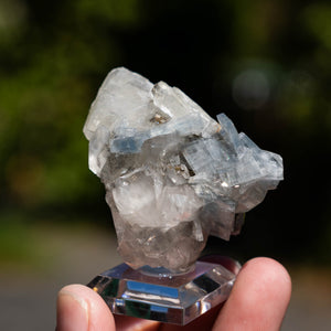 Calciet met blauwe bariet