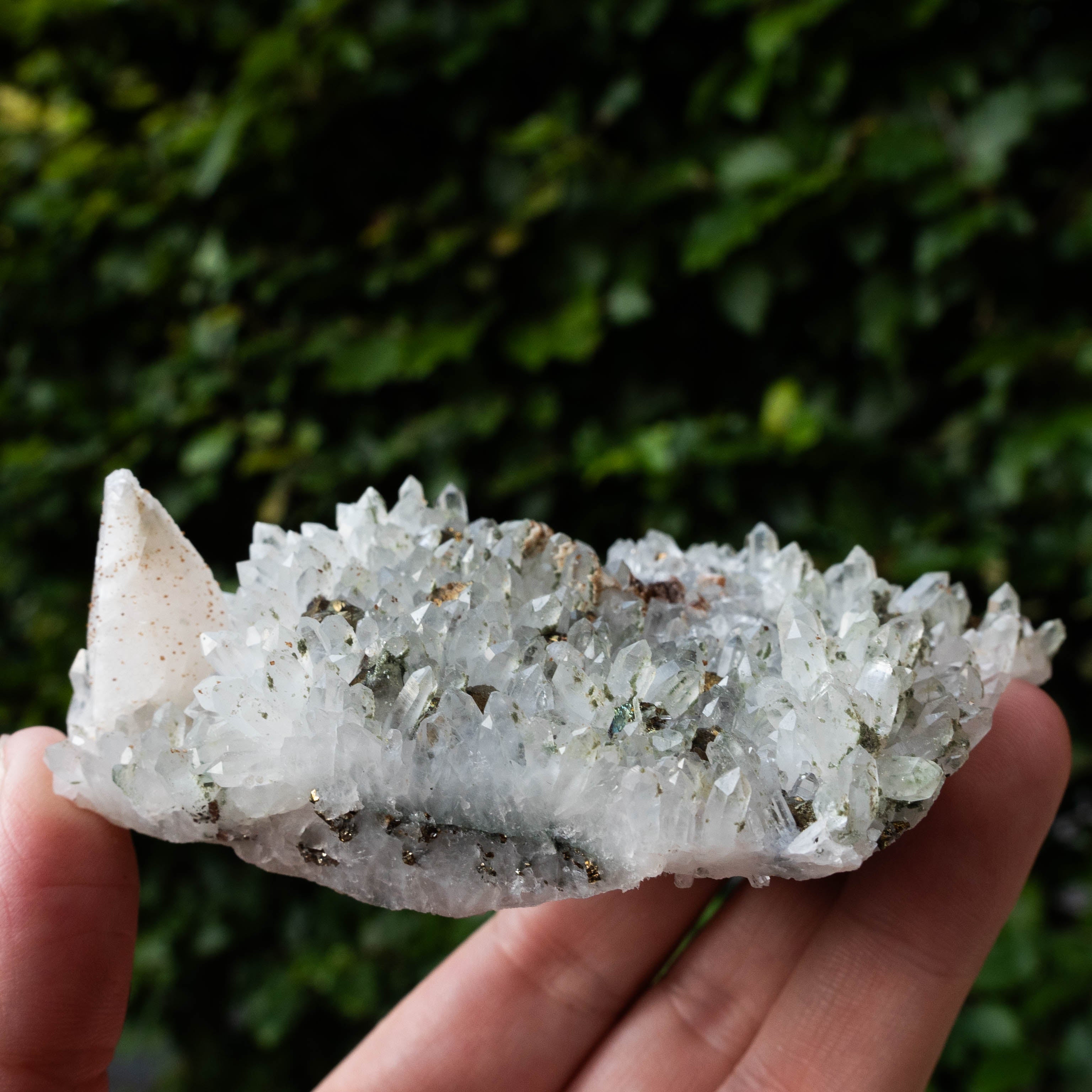 kwarts pyriet chloriet calciet