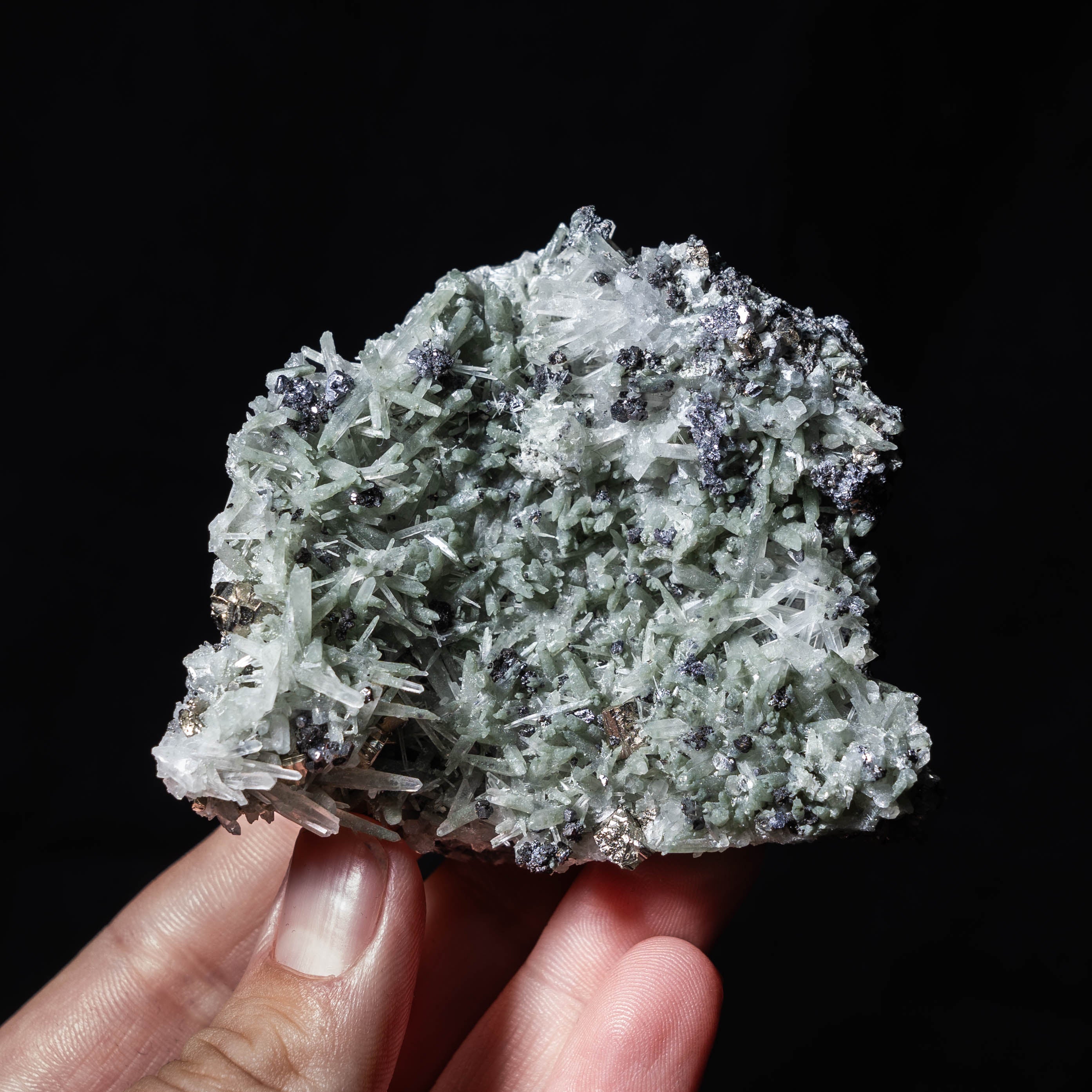 kwarts pyriet chloriet sfaleriet