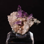 amethist kristal met kwarts uit Osilo, Sardinië, Italië.