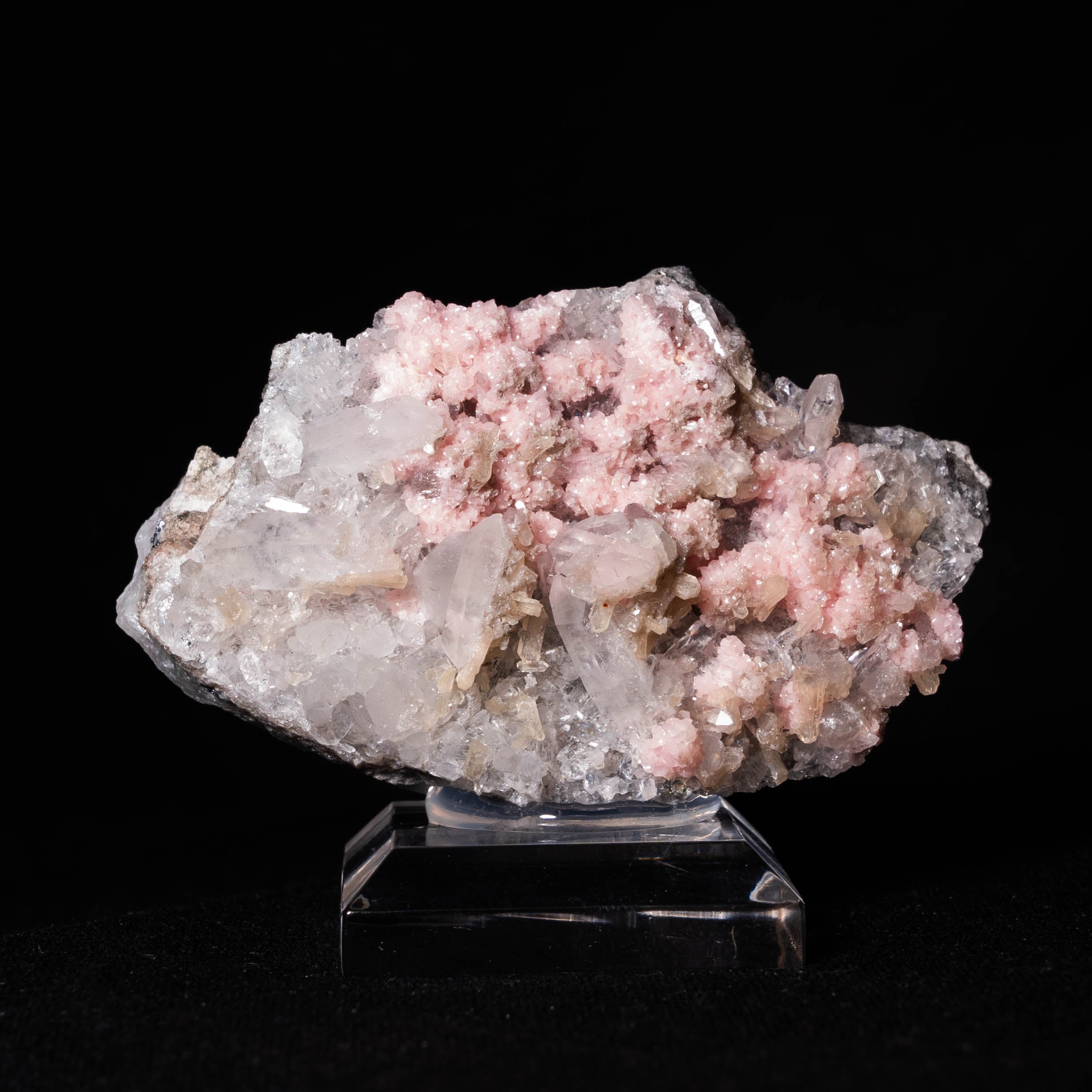 Rhodochrosiet kwarts bulgarije